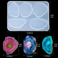 5pc agate silicon mould