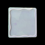 4" agate square coaster