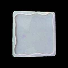 4" agate square coaster