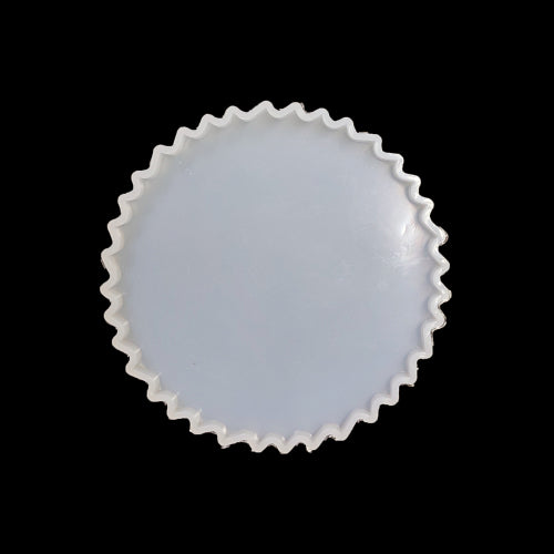 4" Crinket Coaster Mould Resin Art Silicone Casting Mould Epoxy Mold Silicon Jewellery Moulds DIY Molds Round Crinket Coaster Agate Uneven Shape...