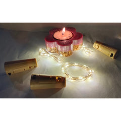Bottle Cork Light with 20 LED | Aesthetic Decor | Battery Operated| Warm White Home Decor (Mini Fairy Cork Light)