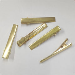 golden hair clips