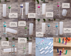 Resin Casting Mould Diy Craft Tool for Jewellery Pendant (Clear) - Pack of 10