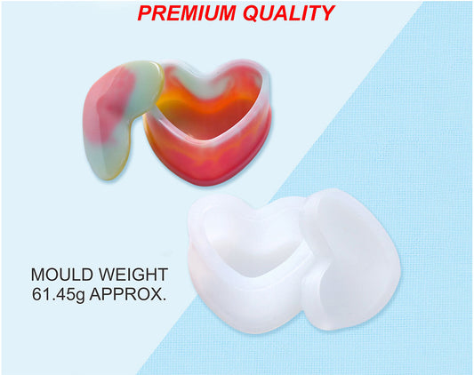Heart Shape Gift | Storage Box Mould/Mold | Multipurpose Silicone Mould Casting Mould Coaster Mould DIY Mould