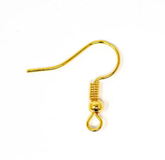 Q HOOK / FISH HOOK FOR EARING AND JEWELLERY GOLD