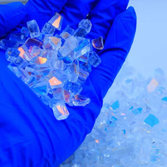 RAIN BOW FIRE PIT GLASS