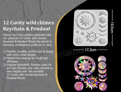 wind chime mold/ mould only