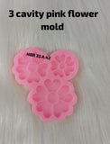 3 CAVITY 3D FLOWER MOLD/MOULD 3 IN 1 HBR35A42