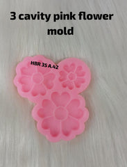 3 CAVITY 3D FLOWER MOLD/MOULD 3 IN 1