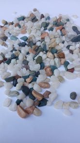 NATURL PEBUELS / OCEAN MIX STONE FOR RESIN OCEAN THEME