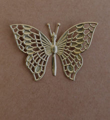 METAL GOLD   BUTTERFLY   PACK OF 10PC