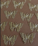 METAL GOLD BUTTERFLY PACK OF 10PC