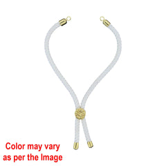 Colour Rope Bracelet with Gold Accents and Centerpiece