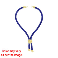 Colour Rope Bracelet with Gold Accents and Centerpiece