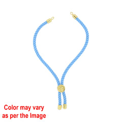 Colour Rope Bracelet with Gold Accents and Centerpiece