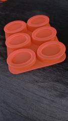 3D BORDER OVAL PAPER WEIGHT WEIGHT MOLD