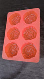 3D DEEP ROSE MOLD 2.5X1" INCH