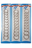 DAIRY RING AND KEY RING SILVER 19MM/25MM/32MM
