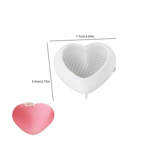 3D Heart Pattern Silicone Mould SM1316