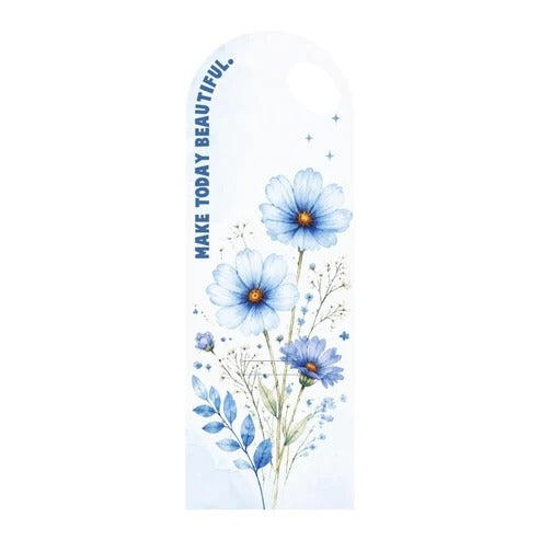 Floral Bouquet Flower Card with Handle – Good Things Take Time Design – 5 Pcs Pack