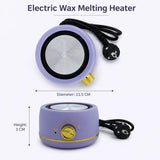 Electric Wax Melting Heater with 500 ml Stainless Steel Pot – Adjustable Heat Control