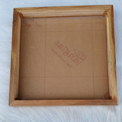 Original Teak Wood Acrylic Floating Frame