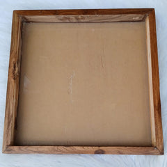 Original Teak Wood Acrylic Floating Frame