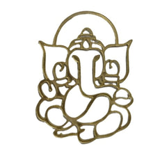 GANESHA GOLDEN ACRYLIC CUT OUT PACK OF 2 PC