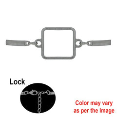 1Pc Square Bracelet Bezels for rakhi and bracelet  (bz256