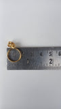 small round pendant bezel with hook