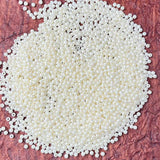 Cream Color 3mm Pearl Beads (Pack Of 50 gms) small size