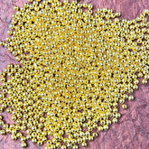 Golden Color 6mm Pearl Beads (Pack Of 50gms)