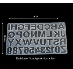 ALPHABET MOLD WITHOUT HOLE MOLD/MOULD