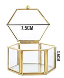 RESIN RING PLATTER HEXAGON RING HOLDER BOX 7.5CM X 7.5CM X 4.5CM