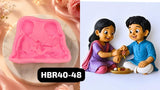 BROTHER SISTER Mould for Resin & Concrete Art MOLD SIZE = 3.25 INCH X 2.5" INCH