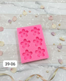 HBR3906 6 CAVITY FLOWER CANDLE MOULD