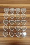 Polycarbonate T-Light HEART Cups - (20pc )
