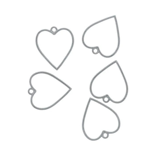 HEART BEZEL GLD ND SILVER
