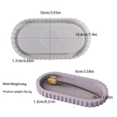 Oval Striped Trinket Tray Mould sm1080