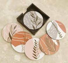 4 Inch Round Shape Coaster HOLDER SET (6 Pcs)