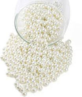 Pearl Beads White (8mm) pack of 50gm ( size big )