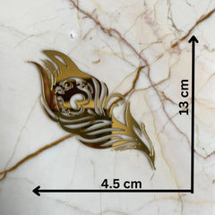 MORPANKH / FEATHER ACRYLIC CUT OUT SIZE= (4 INCH)