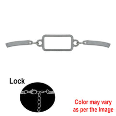 1Pc Rectangle Bracelet Bezel  rakhi  and  bracelet (BZ244