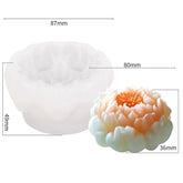 3D Blossom Lotus Candle Handmade Mould HM0058