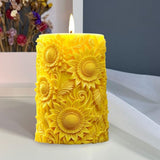 HBR384 flower pillar Candle Mould