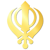 KHANDA SHAHIB GOLDEN ACRYLIC CUT OUT (PACK OF 2 PC)