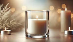 TRANSPARENT CANDLE JAR