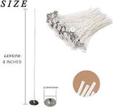 4" INCH WHITE COATED CANDLE WICK