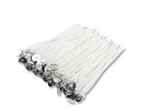 4" INCH WHITE COATED CANDLE WICK