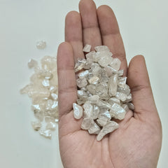 Dyed Pearl White Crystal Stones